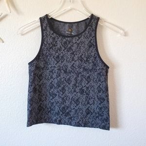 Tangerine Active Workout Casual Crop Top Size Medium Black Women